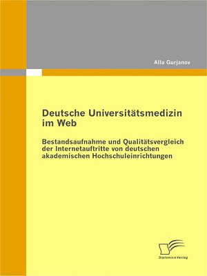 cover image of Deutsche Universitätsmedizin im Web